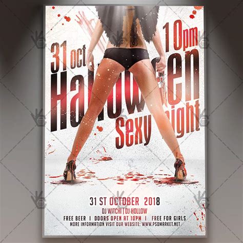 Gold Party Flyer Template Psd Party Flyer Halloween Hot Sex Picture