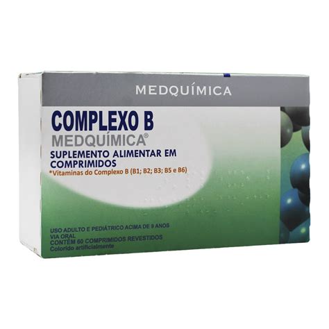 Comprar Complexo B Com 60 Comprimidos Revestidos Medquímica