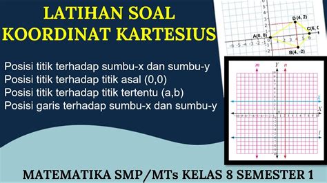 Latihan Soal Koordinat Kartesius Matematika Kelas Semester Youtube