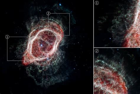 Southern Ring Nebulas Spokes Nircam And Miri Composite Image Esa Webb