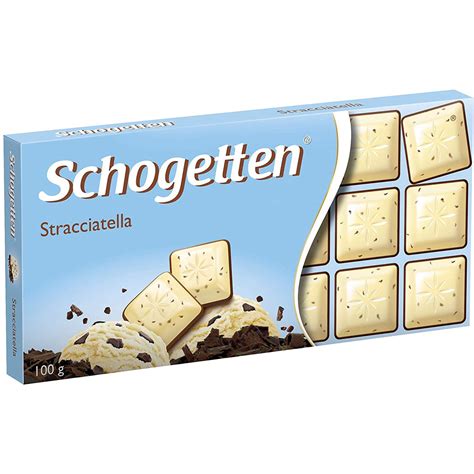 Schogetten Stracciatella Chocolate Bar Candy Original German Chocolate