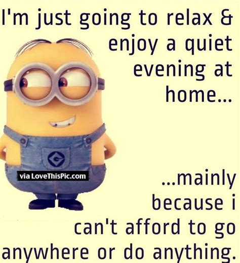 Quiet Night At Home Funny Minion Pictures Photos And Images For