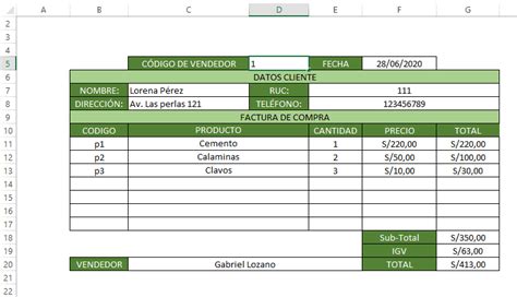 Factura De Compra Excel Sample Excel Templates Riset