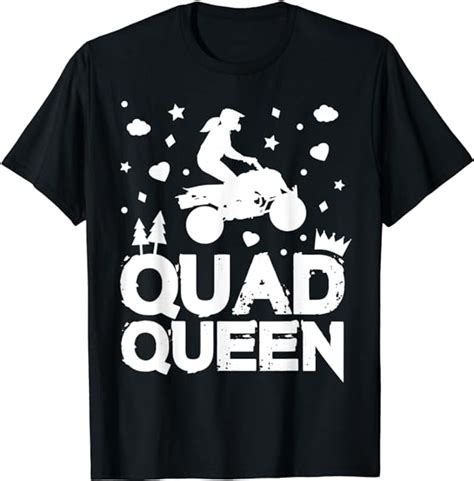 Cute Atv Four Wheeling Quad Queen Girls Offroad Riding T