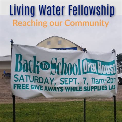 Back To School Open House Living Water Fellowship