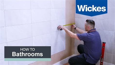 How To Tile A Bathroom Wall With Wickes Youtube