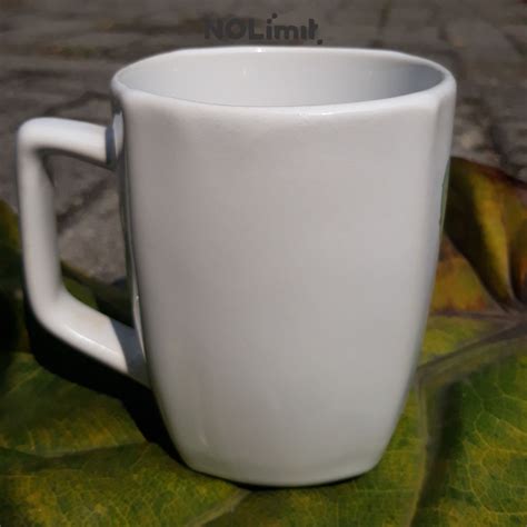 Jual Nolimit Gelas Estetik Mug Keramik Cangkir Kopi Square 200 Ml Cocok