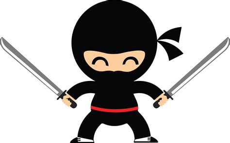 Ninja Svg Files For Cricut Cute Ninja Clipart Files Ninja Etsy