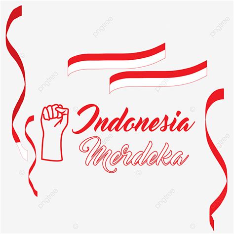 Indonesia Merdeka Vector Hd PNG Images Indonesia Merdeka Greeting Text