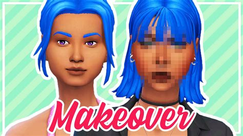 Giving A Random Sim A Makeover 💙 Cc Links Youtube