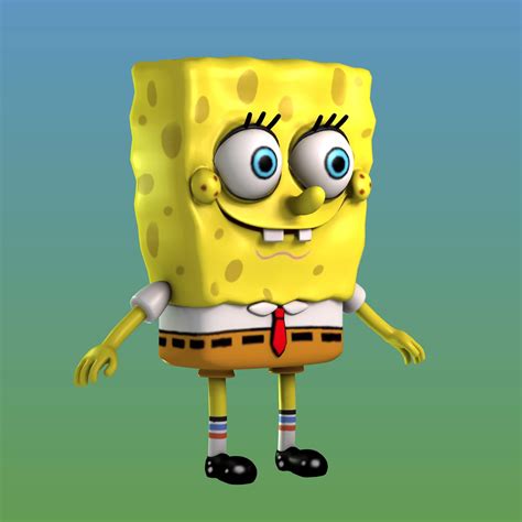 56 Ideas For 3d Model Spongebob Free Mockup