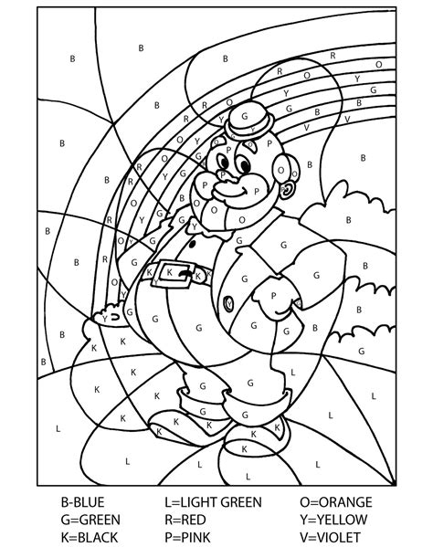 Saint patrick's day coloring book. Color By Letters Coloring Pages - Best Coloring Pages For Kids