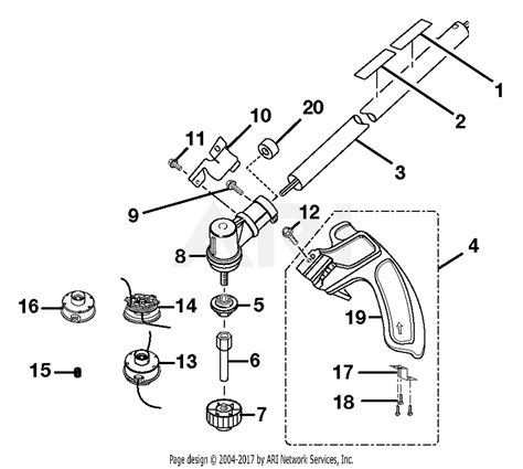 Homelite Ry30002a 30cc String Trimmer Parts Diagram For Lower Boom Assembly