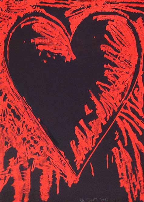 Jim Dine Hearts Jonathan Novak Contemporary Art