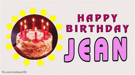 Happy Birthday Jean Cake  Happy Birthday Greeting Cards Happy Birthday Jean Happy