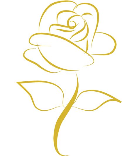Golden Rose Transparent Background Png Png Arts