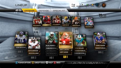 Madden Ultimate Team Feature Overview Lineups