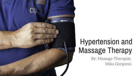 Hypertension And Massage Therapy