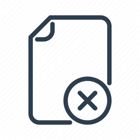 Cancel Delete Document Edit File Page Remove Icon Download On