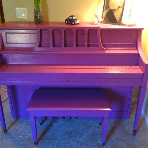 My Purple Piano Furniture Makeover Purple Reign Painted Pianos