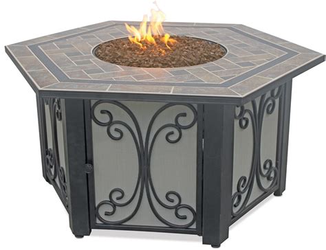 This is some of these benefits you will enjoy at a temporary and portable outdoor fire pit tables are much more preferred due to their convenience. Endless Summer Hexagon LP Gas Outdoor Fire Pit Table with ...