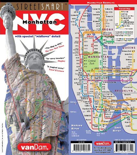 Street Smart Nyc Map Midtown Edition By Van Dam Laminated Pocket City