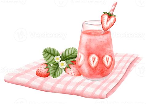 Free Watercolor Strawberry Hand Drawn 20695739 Png With Transparent