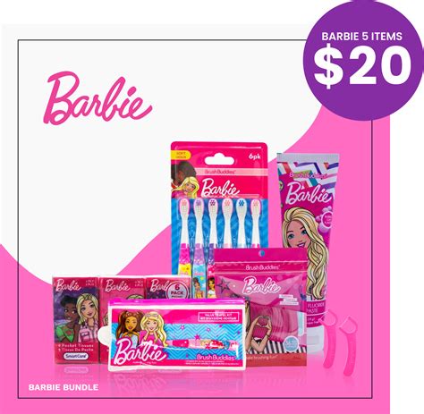 Brush Buddies Barbie GIFT BUNDLE | 5 Barbie Items in a Bundle