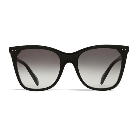 Céline Cat Eye Sunglasses In Acetate With Polarized Lenses Black