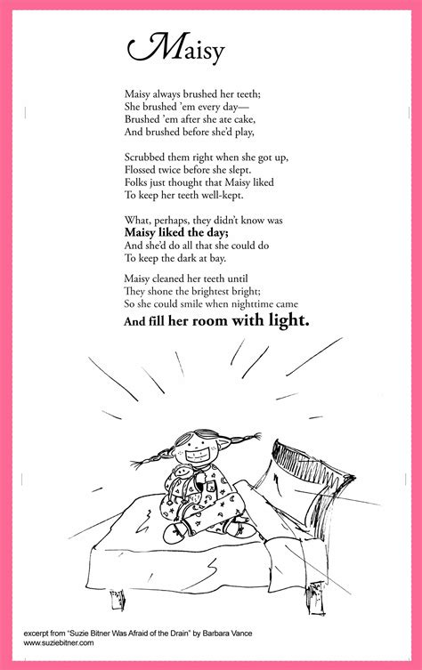 ‘maisy Poem Childrens Poems Poetry For Kids Kids Poems