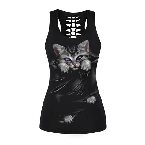 New Animal Print Tank Tops Women Summer Slimming Top New Sexy Hollow