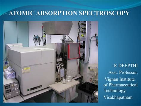 Atomic Absorption Spectroscopy Ppt Ppt