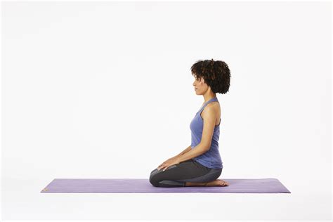 Learn How To Do The Kneeling Pose Known As Thunderbolt Pose Vajrasana