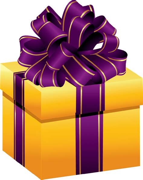 Yellow Birthday Present Transparent Png Png Mart