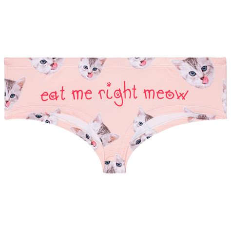 Eat Me Right Meow Hipster Panty Sassypants