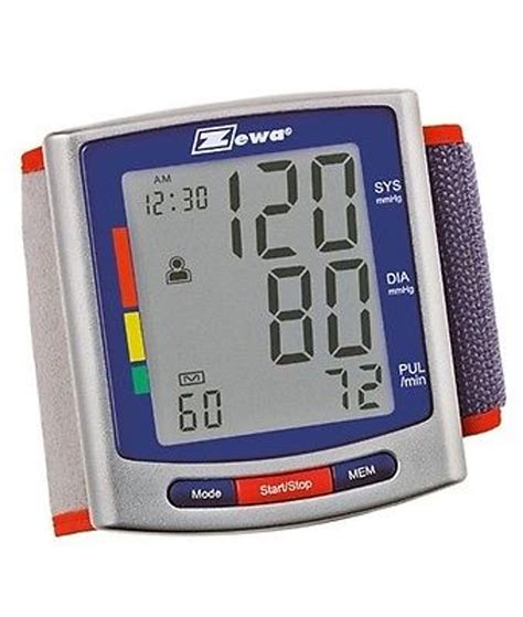 Zewa Deluxe Automatic Wrist Blood Pressure Monitor Ws 380