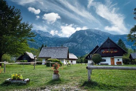 Colorful Summer View Of Alps Village Stock Photo Image Of Mountains