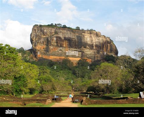 Sigiriya Lion Rock Sinhala In The Central Matale District Near The