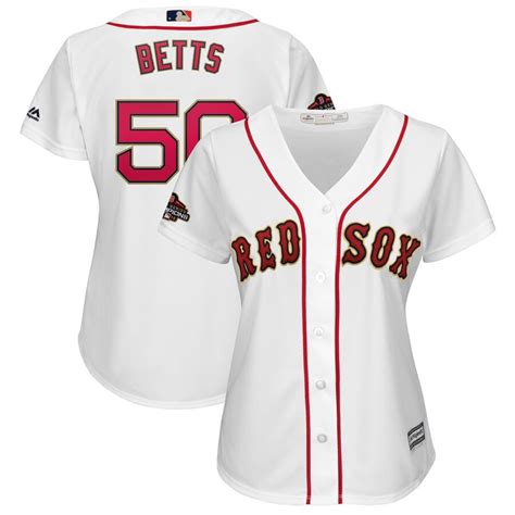 All the best boston red sox gear and collectibles are at the lids red sox store. Mookie Betts Boston Red Sox Majestic Women's 2019 Gold ...