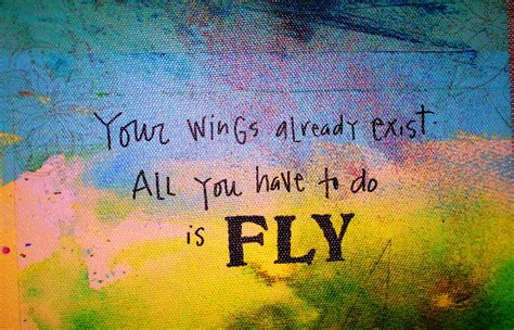 Fly High With Your Feet On The Ground Rhodês Inspirational Words