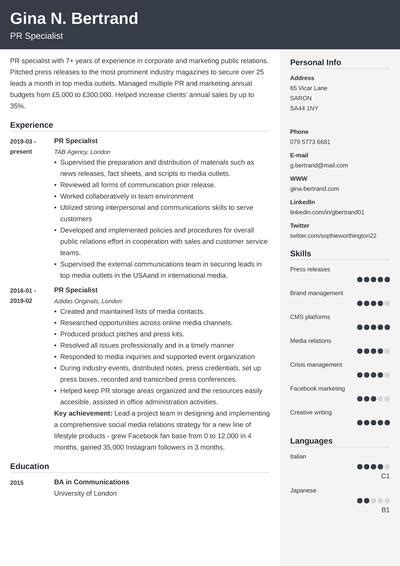 Curriculum Vitae Cv Format 20 Examples And Tips For 2023 Free