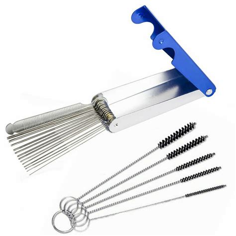 Motorcycle Carburetor Jet Cleaner Cleaning Tool Needles Brushes Kit