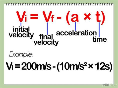 4 Ways To Find Initial Velocity Wikihow Math Formulas Physics