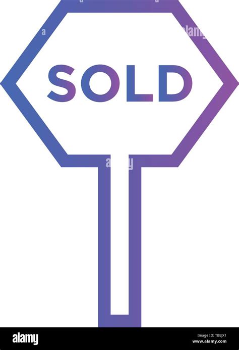 Sold Sign Icon Vector Stock Vector Image And Art Alamy