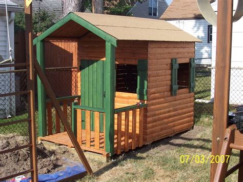 A little tikes playhouse means quality! Build a Log Cabin Playhouse for Under $300 | Build a ...
