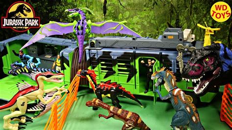 New Jurassic Park Chaos Effect Mobile Command Center Vehicle Playset Dinosaur Toys T Rex Vs