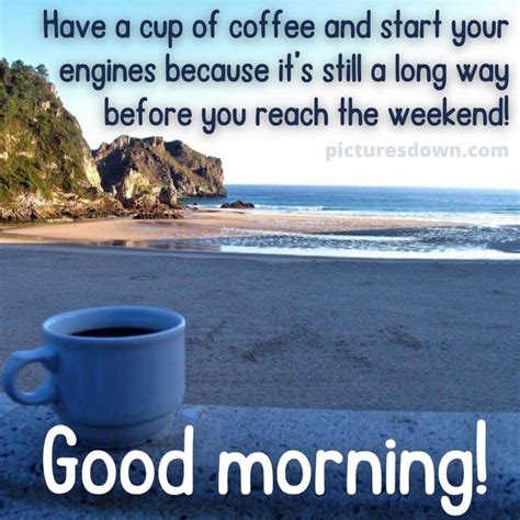 Good Morning Monday Coffee Image Sea
