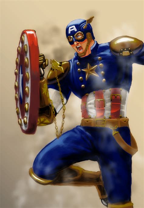 Steampunk Captain America By Ecelsiore On Deviantart