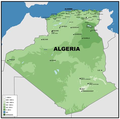 Algeria Map Guide Of The World