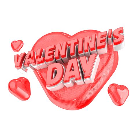 Happy Valentines 3d Png Happy Valentine S Day 3d Red Valentines Day Products Valentines Day